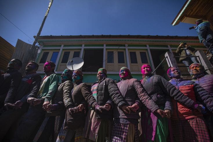 Sangla Holi celebration